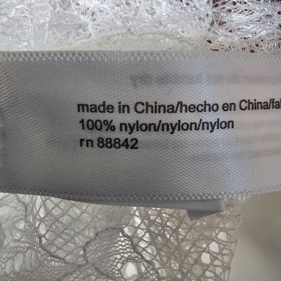 Eloquii 22 24 Sheer White Lace Balloon Sleeve Top Cottage Boho Feminine Romantic - Picture 4 of 7